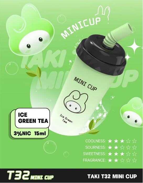 Veex Taki T32 Mini Cup Disposable Ice Green Tea