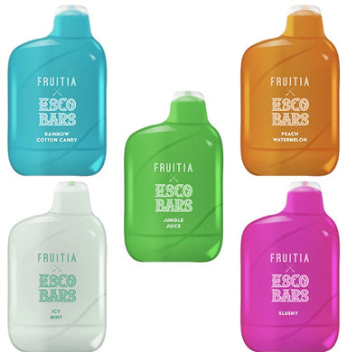 Fruitia x Esco Bars 6000 Puffs Single Disposable Vape Best Flavors
