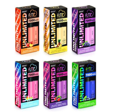 Fume Unlimited 7000 Puffs Disposable Vape 14mL 5 Pack Best Flavors