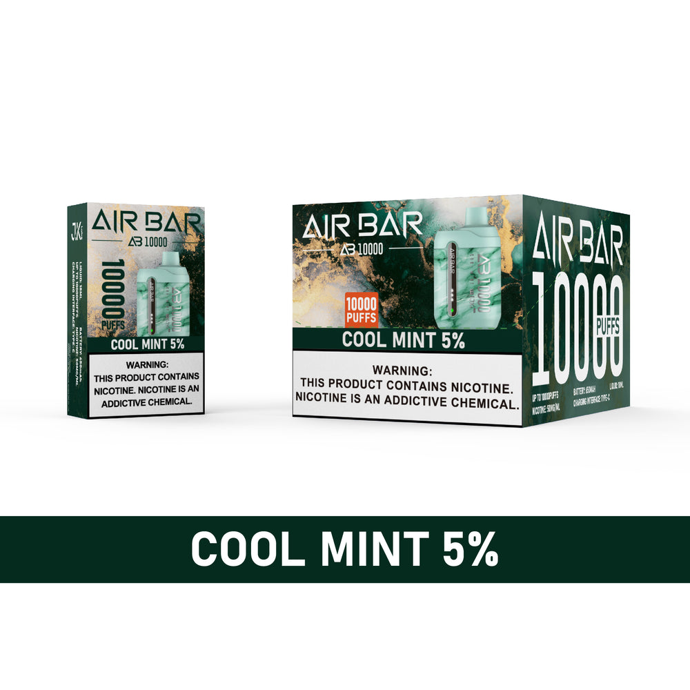 Air Bar AB10000 Disposable Vape 10-Pack Best Flavor Cool Mint