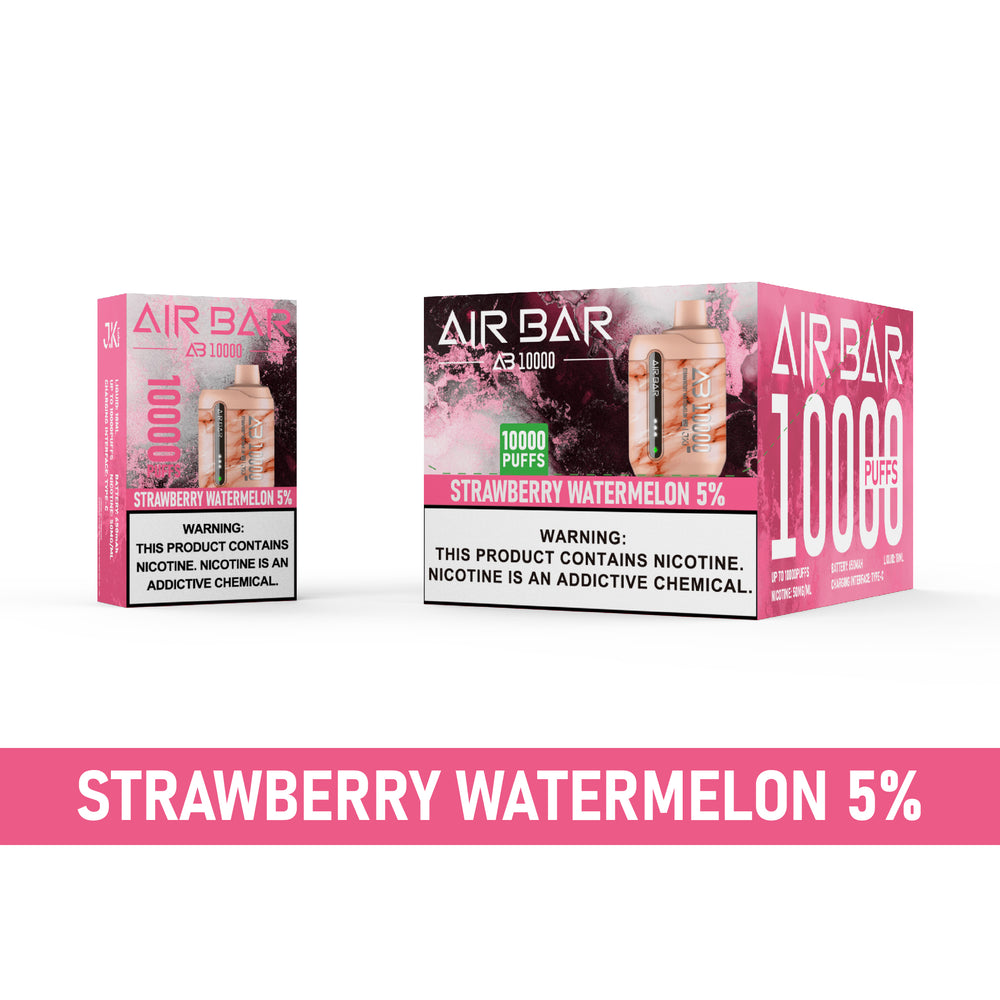 Air Bar AB10000 Disposable Vape 10-Pack Best Flavor Strawberry Watermelon