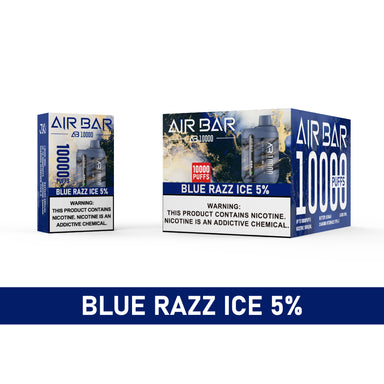 Air Bar AB10000 Disposable Vape 10-Pack Best Flavor Blue Razz Ice