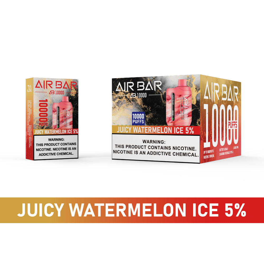 Air Bar AB10000 Disposable Vape 10-Pack Best Flavor Juicy Watermelon Ice