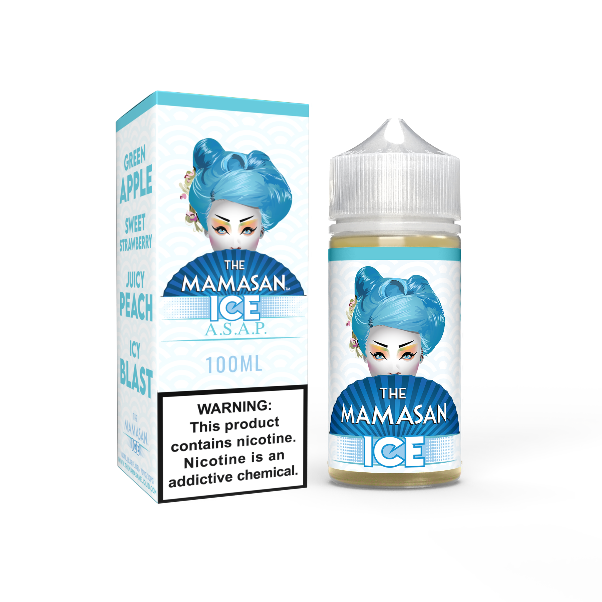  The Mamasan 100mL Vape Juice Best Flavor Asap Ice