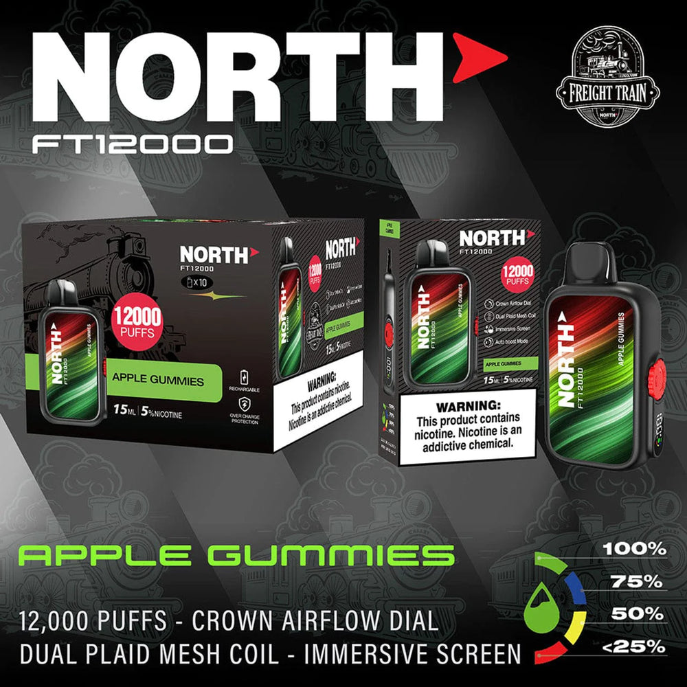 North FT12000 Disposable Apple Gummies