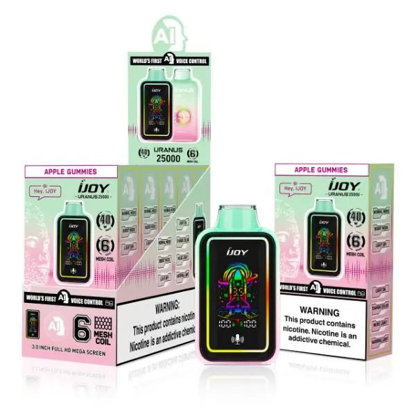 Best Deal iJoy Uranus 25000 Puffs Disposable Vape 20mL Apple Gummies