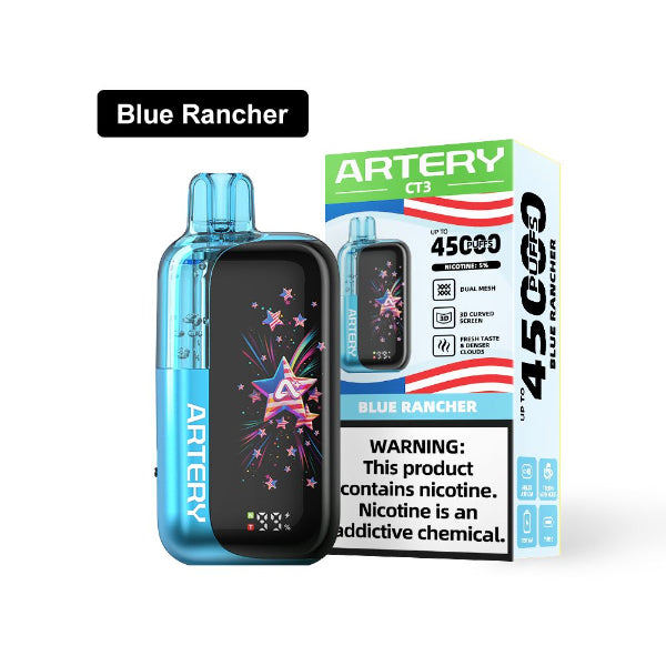 Artery CT3 Clearo 45,000 Disposable Vape Blue Rancher