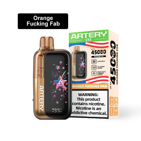 Artery CT3 Clearo 45,000 Disposable Vape Orange Fucking Fab