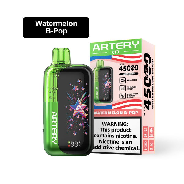 Artery CT3 Clearo 45,000 Disposable Vape Watermelon B-Pop