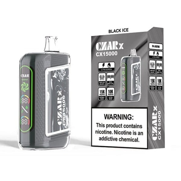 Best Deal CZAR CX15000 Disposable Vape 16mL 5-Pack Black Ice