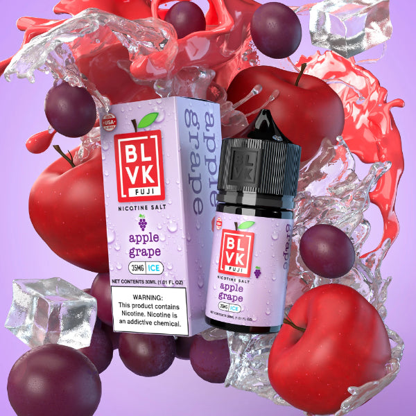 BLVK Fuji Salts 30mL Vape Juice Best Flavors Apple Grape Ice