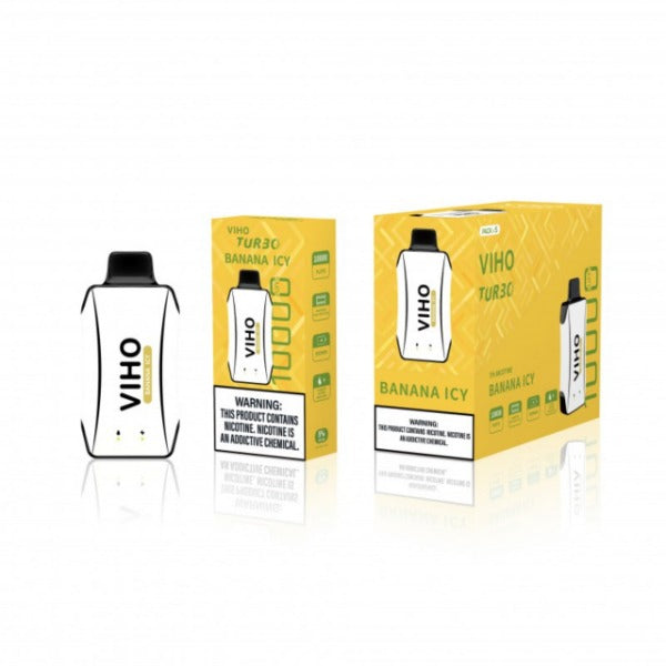 Best Deal VIHO TURBO 10000 Puffs Disposable Vape 18mL Banana Ice