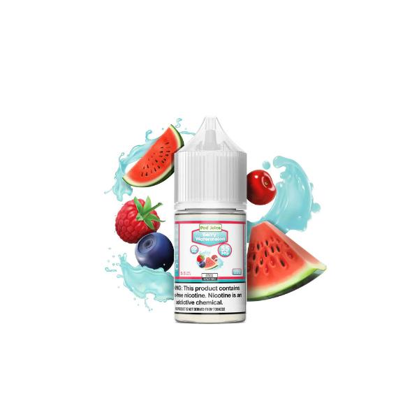 Pod Juice Salt TFN 30mL Vape Juice Best Flavor Berry Watermelon 