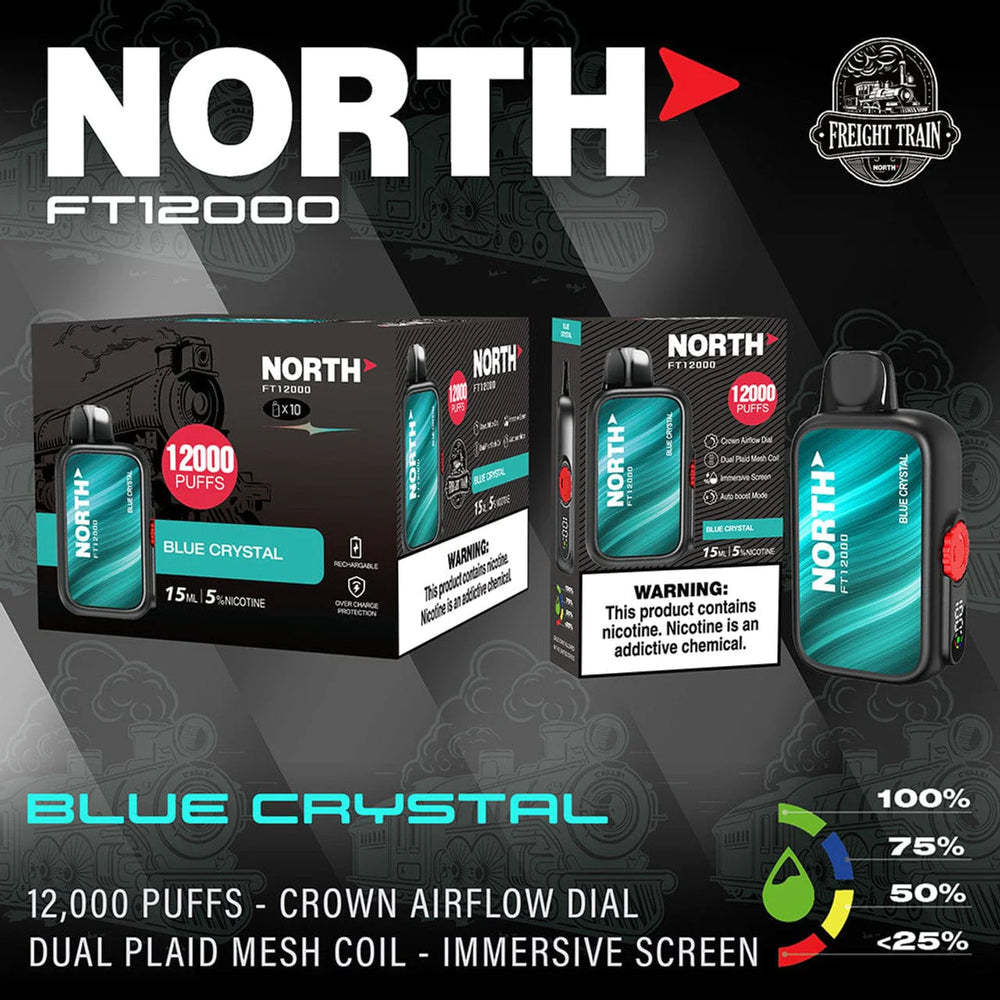 North FT12000 Disposable Blue Crystal