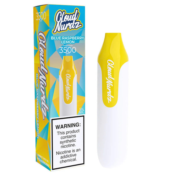 Best Deal Cloud Nurdz 3500 Puffs Single Disposable Vape 10mL Blue Raspberry Lemon