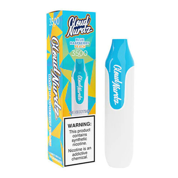 Best Deal Cloud Nurdz Synthetic Disposable Vape 3500 Puffs 10mL Blue Raspberry Peach