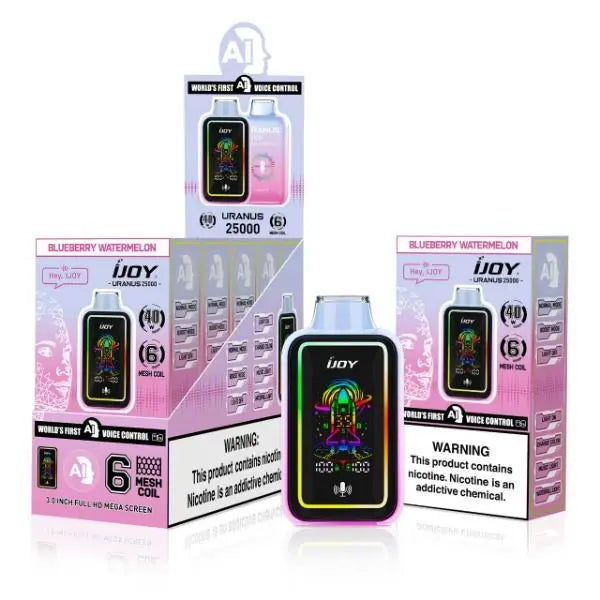 Best Deal iJoy Uranus 25000 Puffs Disposable Vape 20mL Blueberry Watermelon