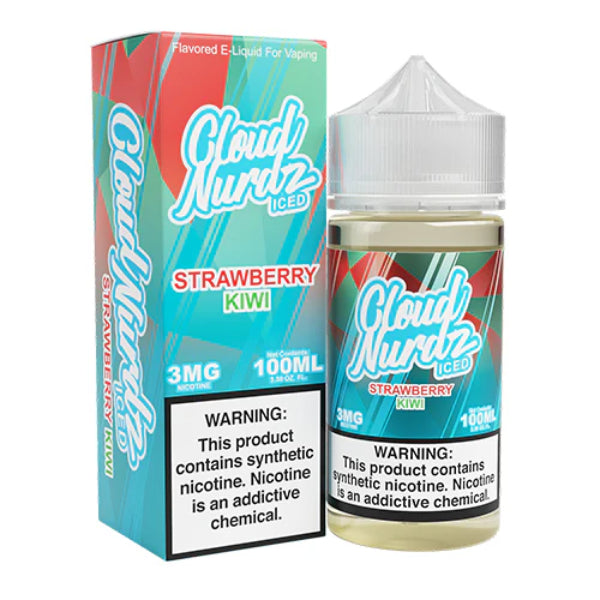 Cloud Nurdz TFN 100ML E-Liquid Strawberry Kiwi Ice