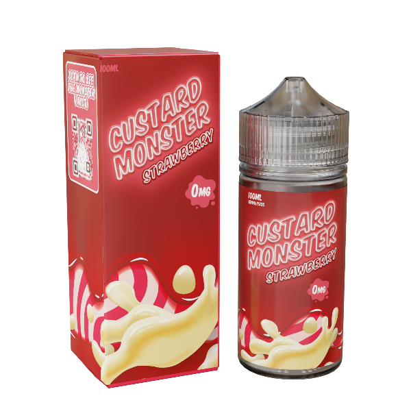 Best Deal Custard Monster Vape Juice 100mL Strawberry