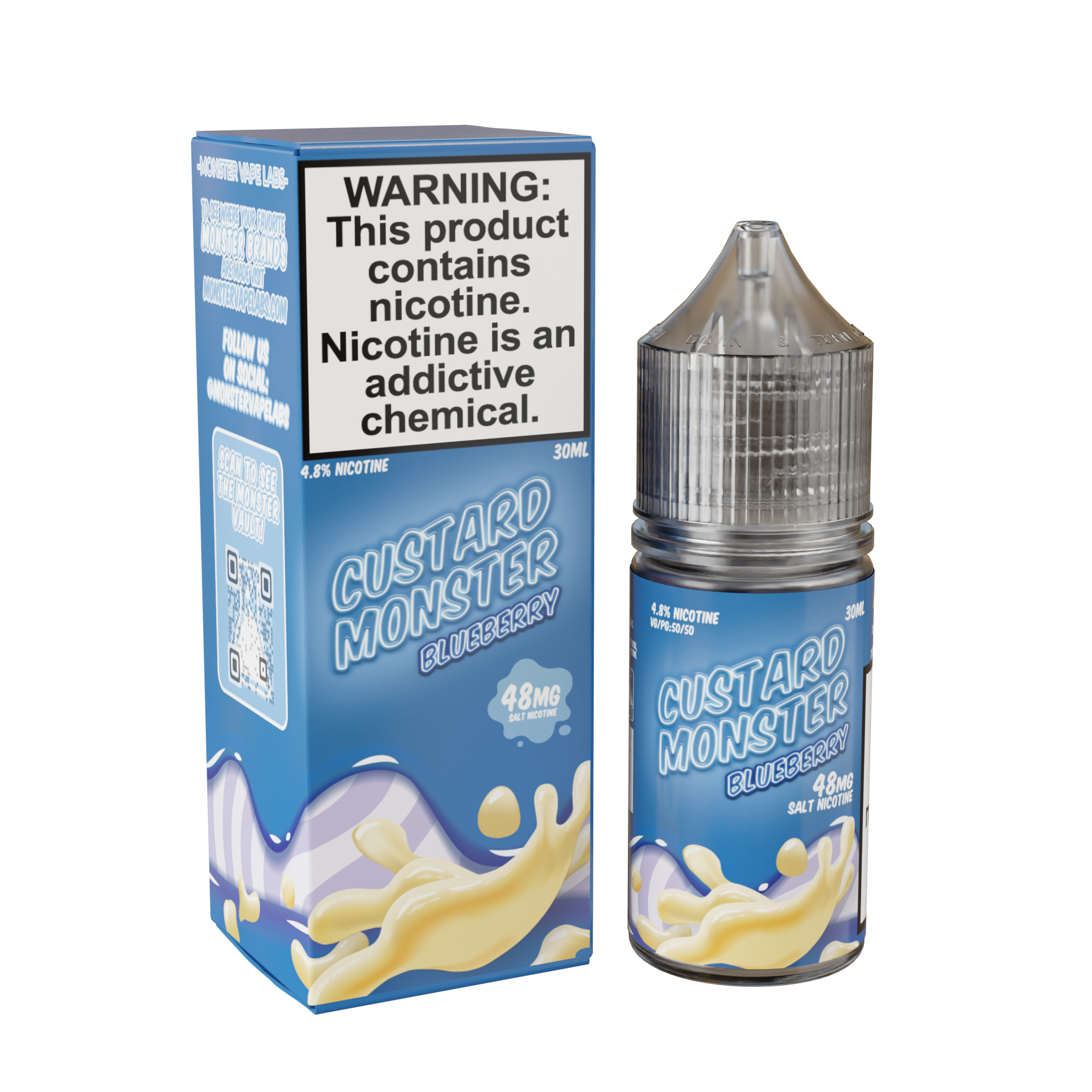 Best Deal Custard Monster Salt 30 ML Vape Juice Best Flavor Blueberry