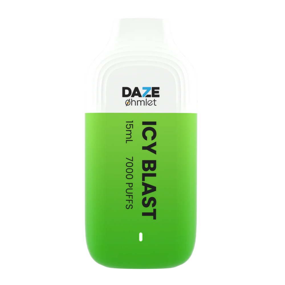 Daze OHMLET 7000 Puffs Single Disposable Vape-0mg Best Flavor Icy Blast