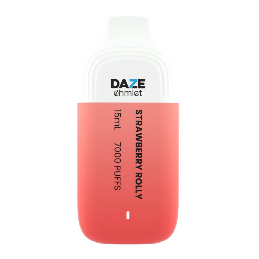 Daze OHMLET 7000 Puffs Single Disposable Vape-0mg Best Flavor Strawberry Rolly