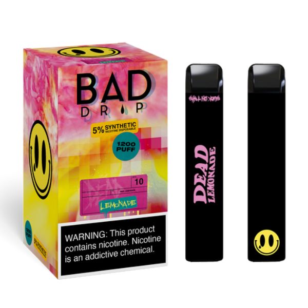 Best Deal Bad Drip Synthetic Nicotine Disposable Vape 4mL 10 Pack - Dead Lemonade