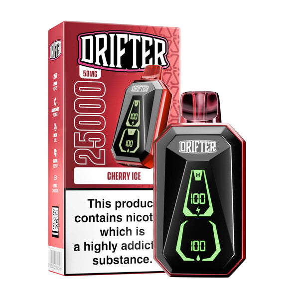 Best Deal Drifter Bar 25,000 Puffs Disposable - Cherry Ice