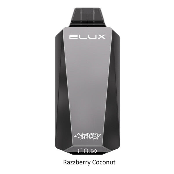 Best Deal Elux Cyberover 18,000 Puffs Disposable Vape 18mL Razzberry Coconut