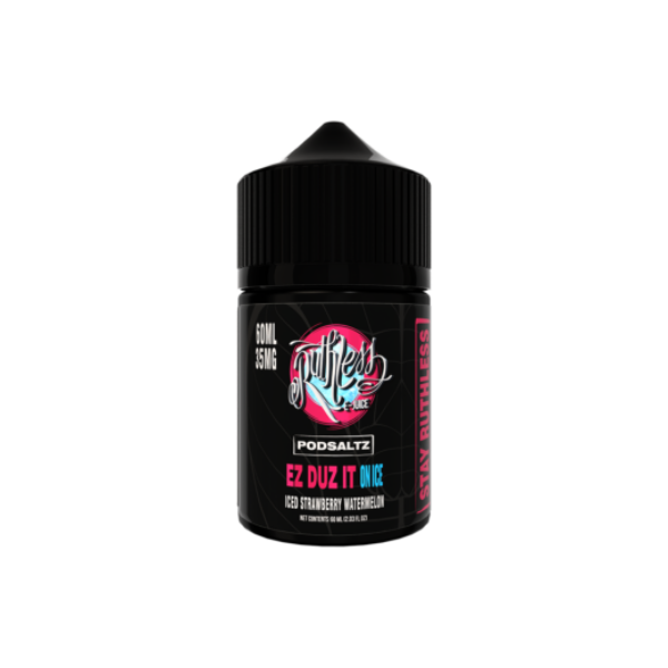 Best Deal Ruthless Salt Nic E-Liquid Vape Juice 60mL - Ez Duz it On Ice