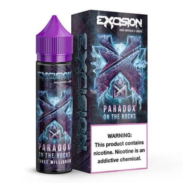 Alt Zero Excision Synthetic Nicotine 60ML Vape Juice Best Flavor Paradox On The Rocks
