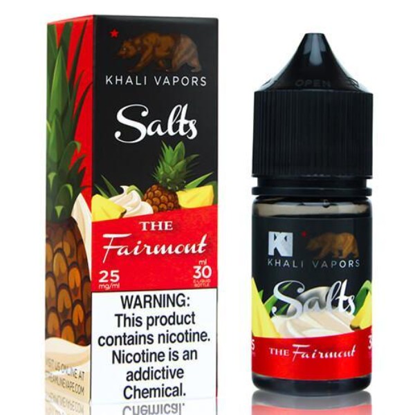 Khali Vapors Salt 30ML Vape Juice Best Flavor The Fairmont