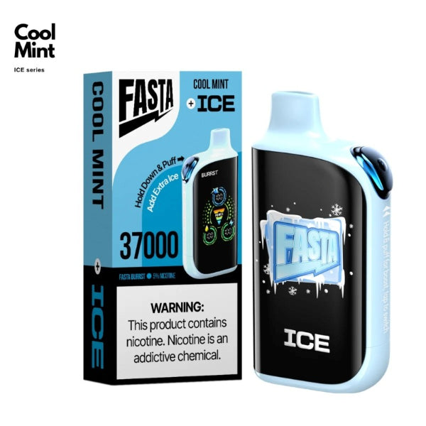 Fasta Burrst V2 37,000 Puffs Disposable Vape Cool Mint + Ice