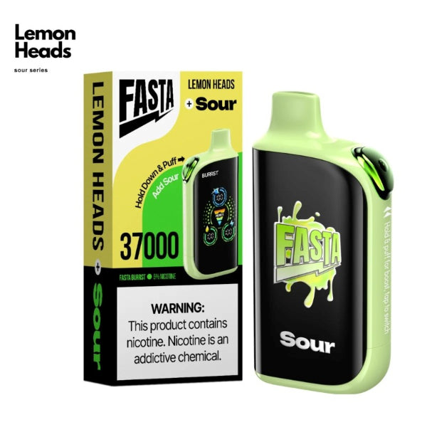 Fasta Burrst V2 37,000 Puffs Disposable Vape Lemon Heads + Sour