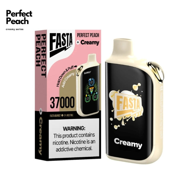 Fasta Burrst V2 37,000 Puffs Disposable Vape Perfect Peach + Creamy