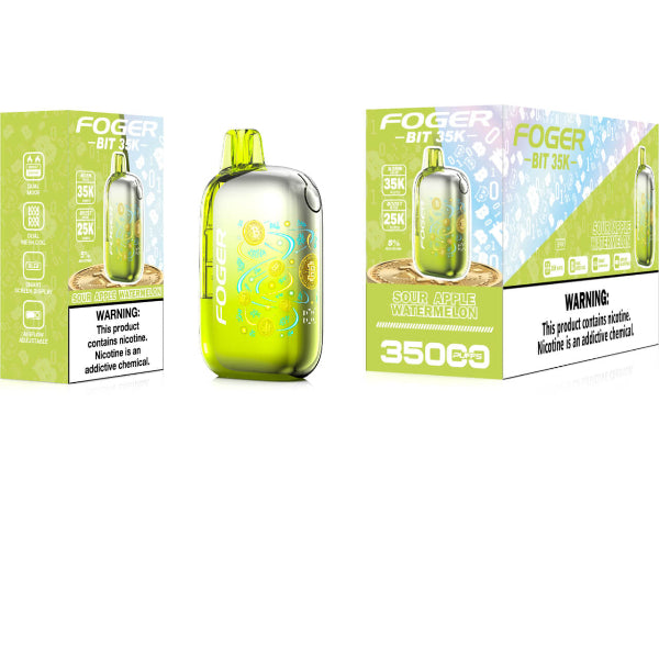 Best Deal Foger BIT 35K Puff Disposable Vape - Sour Apple Watermelon