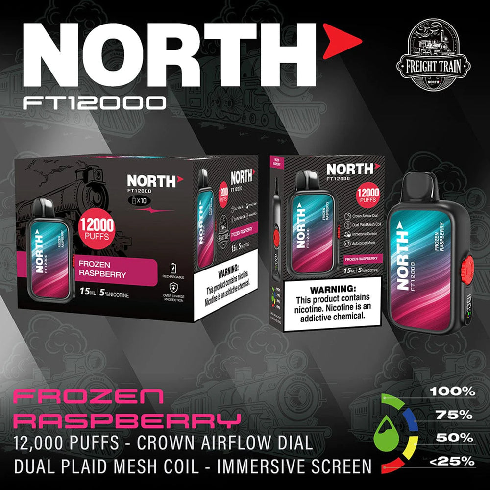 North FT12000 Disposable Frozen Raspberry