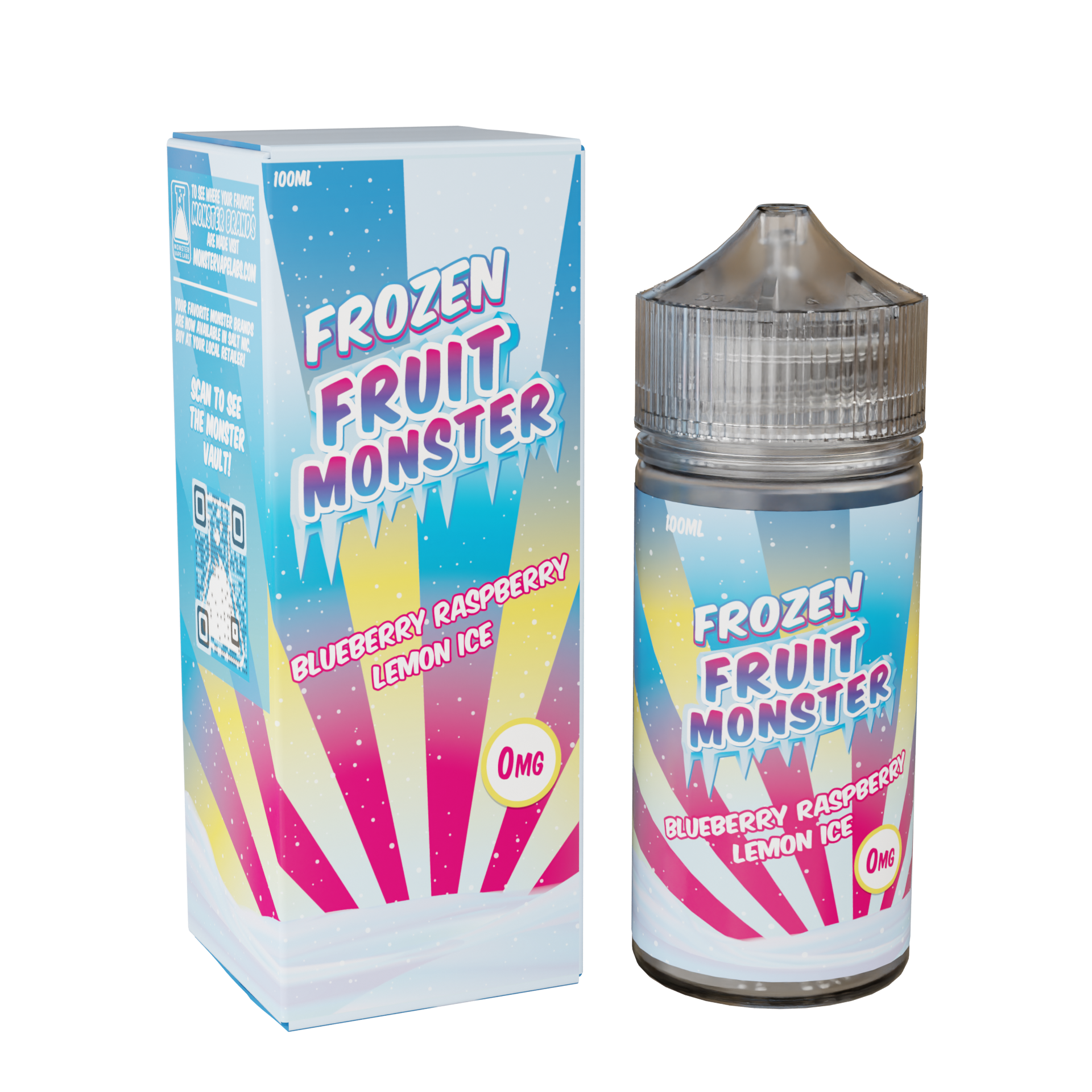 Best Deal Fruit Monster 100mL Vape Juice Blueberry Raspberry lemon ice