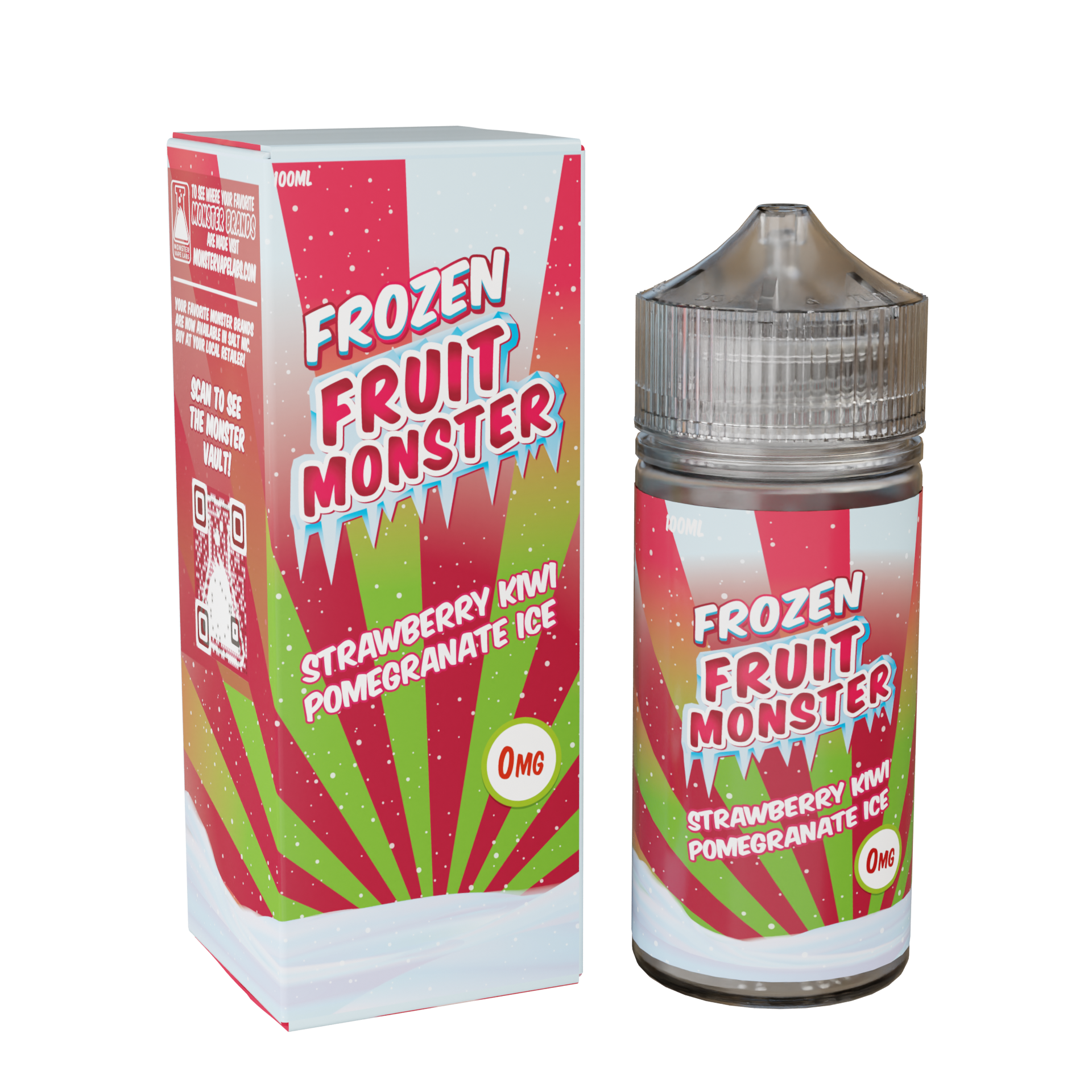 Best Deal Fruit Monster 100mL Vape Juice Strawberry kiwi pomegrade ice