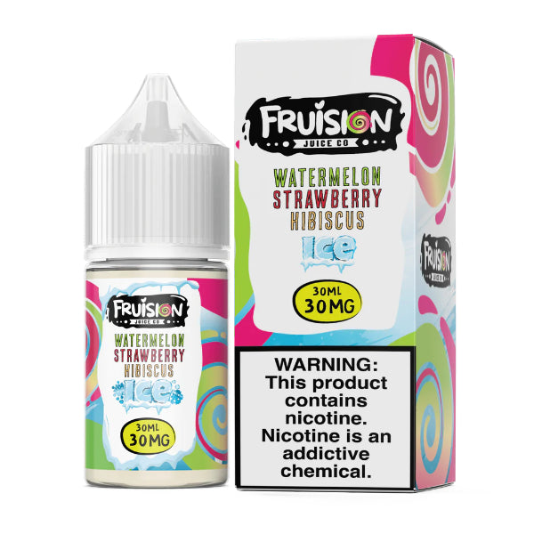 Fruision 30mL Salt Nic Iced Watermelon Strawberry Hibiscus