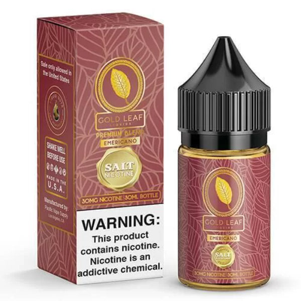 Gold Leaf 30mL Salt E-Juice Emericano