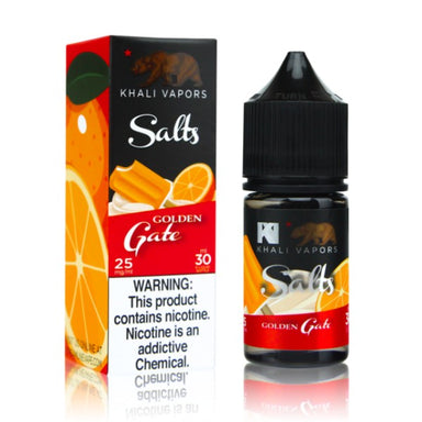 Khali Vapors Salt 30ML Vape Juice Best Flavor Golden Gate