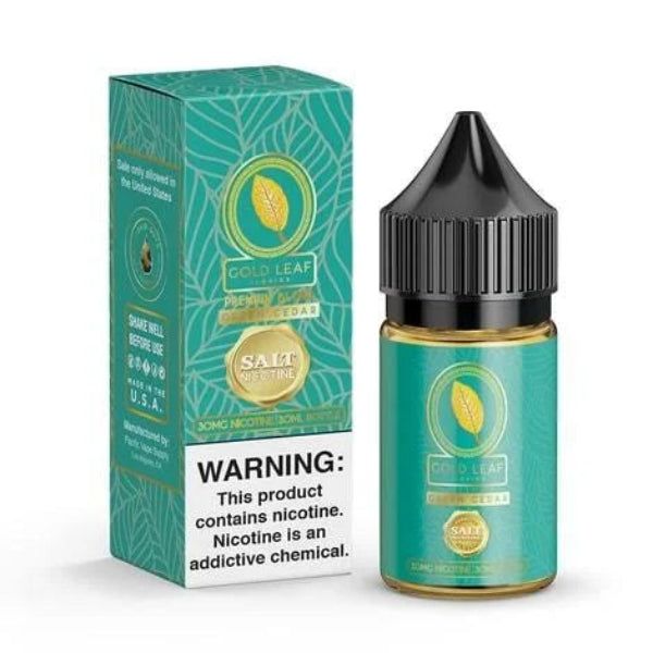 Gold Leaf 30mL Salt E-Juice - Green Cedar