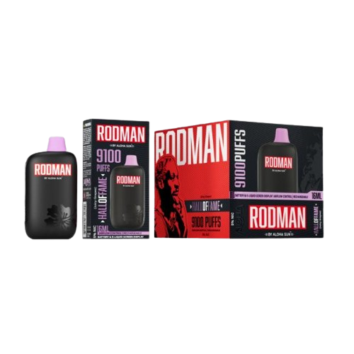 RODMAN by 9100 Puffs 16mL Rechargeable Vape up to 20k Puffs Best Flavor Hall Of Fame