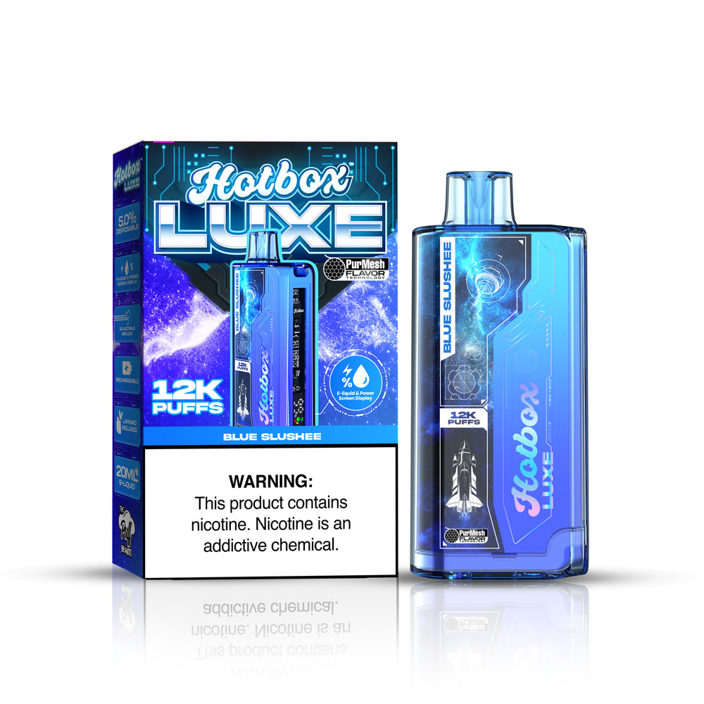 Blue Slushee Hotbox Luxe 12k Puffs Disposable Vape