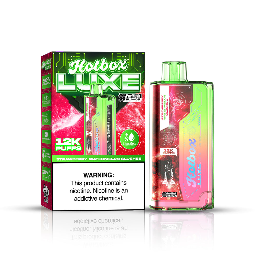 Strawberry Watermelon Slushee Hotbox Luxe 12k Puffs Disposable Vape