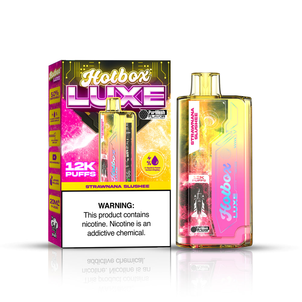 Strawnana Slushee Hotbox Luxe 12k Puffs Disposable Vape