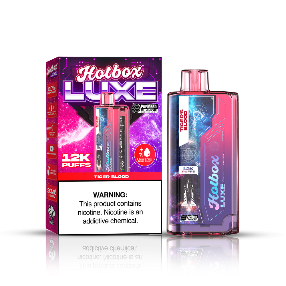 Tiger Blood Hotbox Luxe 12k Puffs Disposable Vape