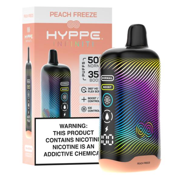 Best Deal Hyppe Infiniti 50,000 Puffs Disposable - Peach Freeze