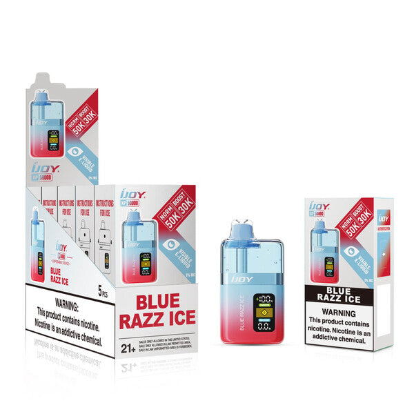iJoy XP50K 50,000 Puffs Disposable Vape 5 Pack - Blue Razz Ice